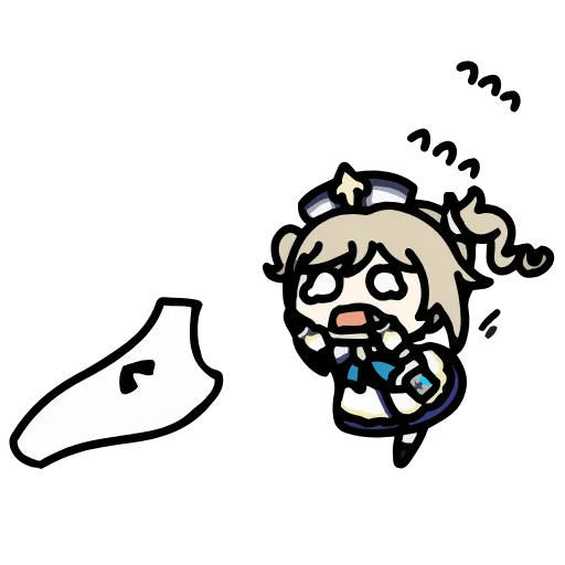 Стикер 12 Genshin Impact chibi