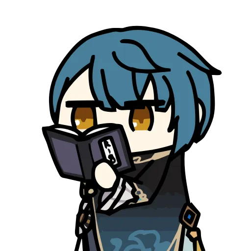Стикер 34 Genshin Impact chibi