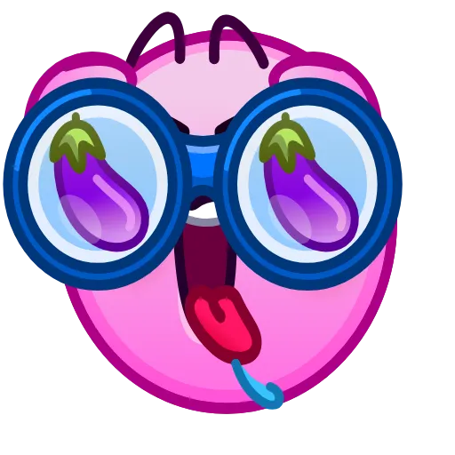 Стикер 20 Horny Emoji