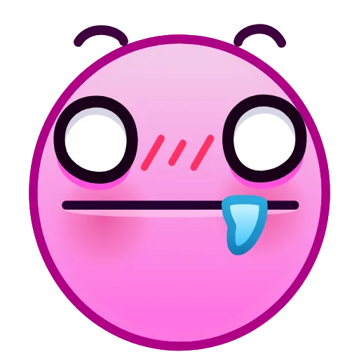 Стикер 45 Horny Emoji
