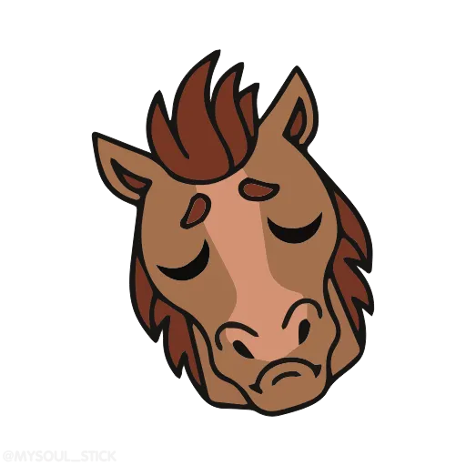 😞 Стикер «Horses» для Telegram