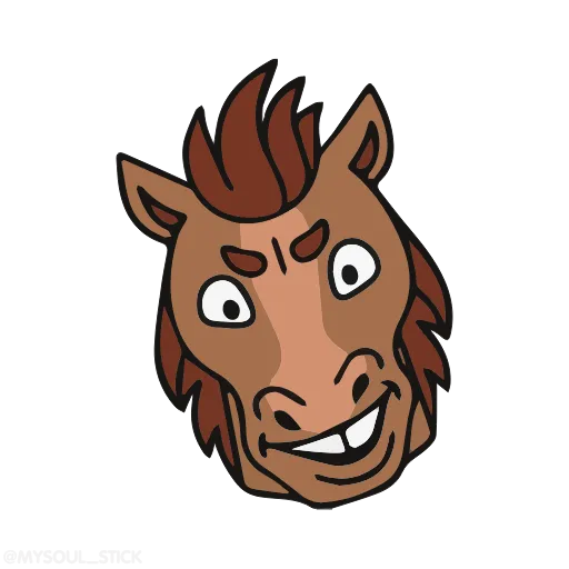 😠 Стикер «Horses» для Telegram