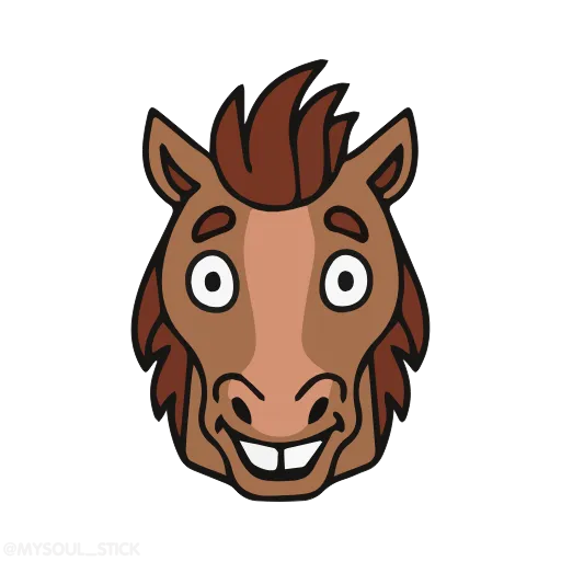😃 Стикер «Horses» для Telegram