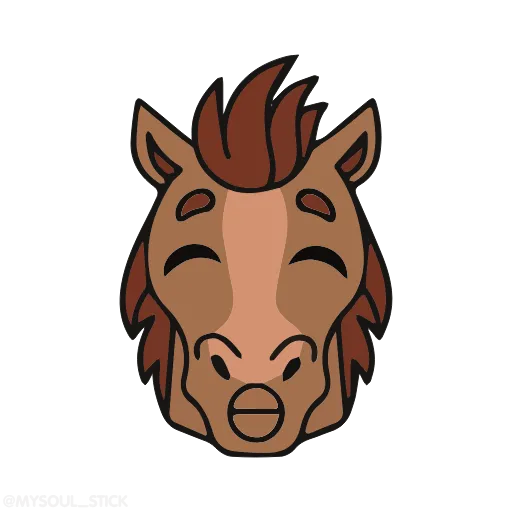 😙 Стикер «Horses» для Telegram