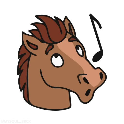 🎵 Стикер «Horses» для Telegram
