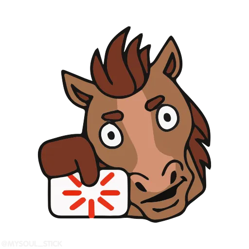 🤬 Стикер «Horses» для Telegram
