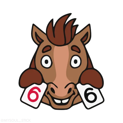 🃏 Стикер «Horses» для Telegram