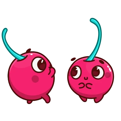 Стикер 2 Hot Cherry Emoji