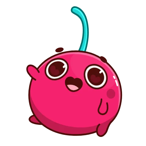 Стикер 5 Hot Cherry Emoji