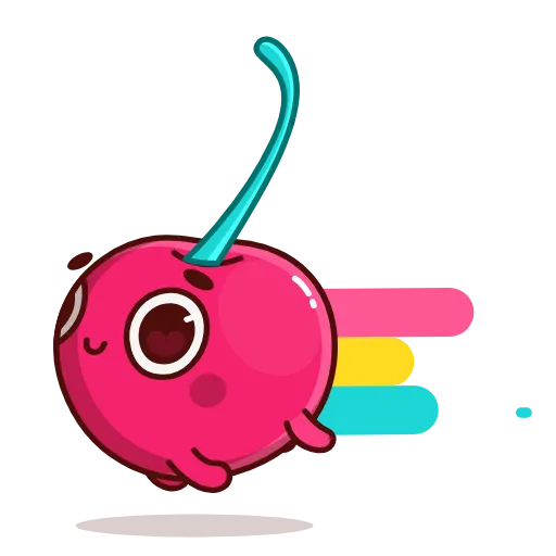 Стикер 6 Hot Cherry Emoji