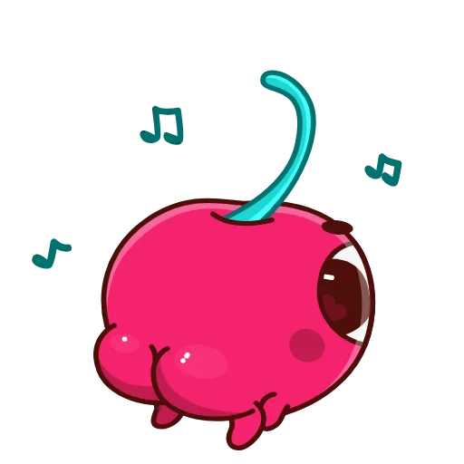 Стикер 9 Hot Cherry Emoji
