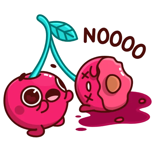 Стикер 11 Hot Cherry Emoji