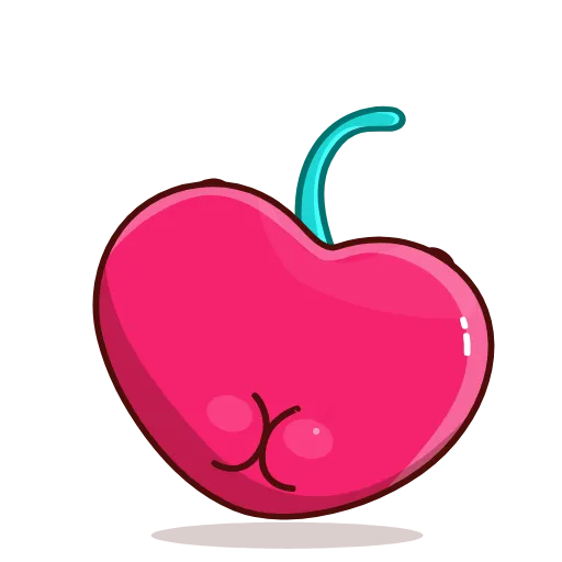 Стикер 16 Hot Cherry Emoji