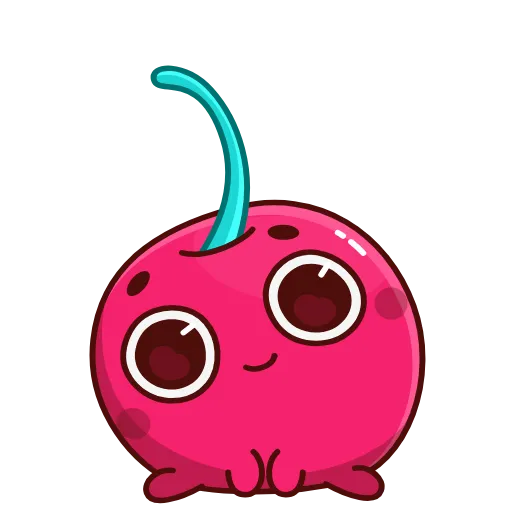 Стикер 17 Hot Cherry Emoji