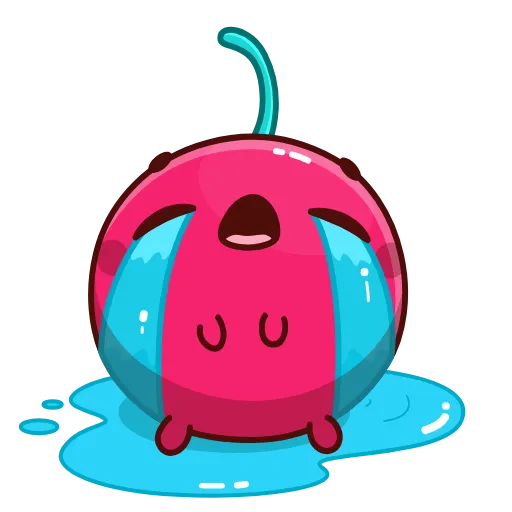 Стикер 18 Hot Cherry Emoji