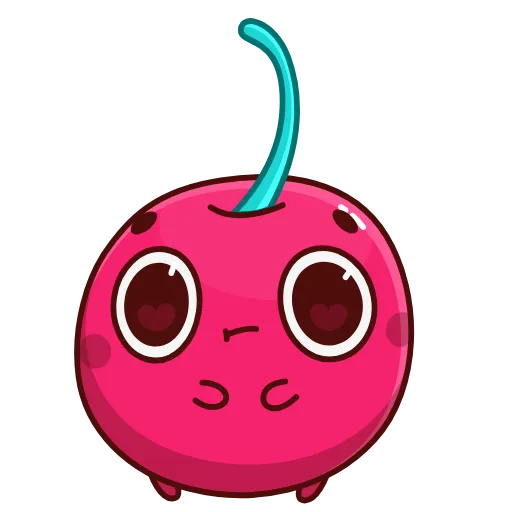 Стикер 12 Hot Cherry Emoji