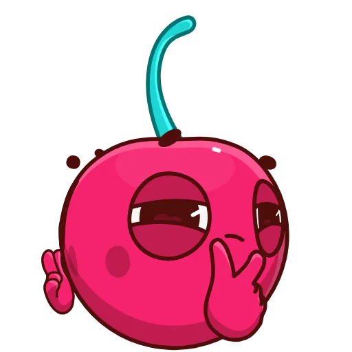 Стикер 22 Hot Cherry Emoji