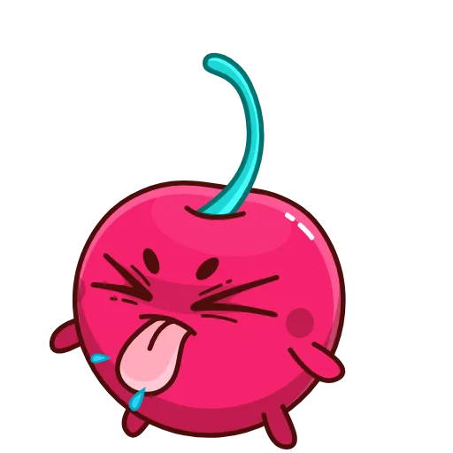 Стикер 24 Hot Cherry Emoji