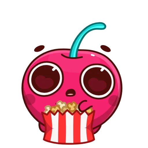 Стикер 28 Hot Cherry Emoji