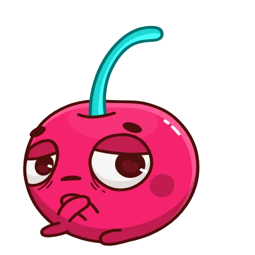 Стикер 30 Hot Cherry Emoji