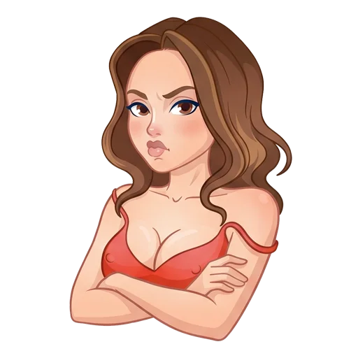 😤 Стикер «Hottie in Red» для Telegram