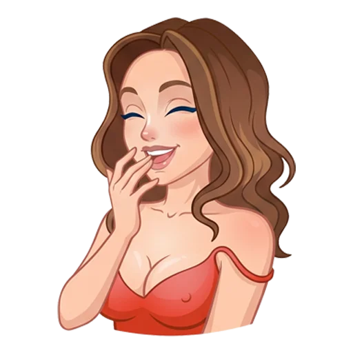 😂 Стикер «Hottie in Red» для Telegram