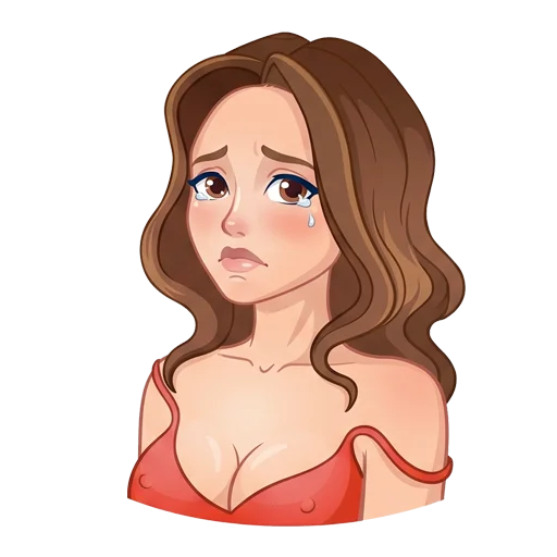😢 Стикер «Hottie in Red» для Telegram