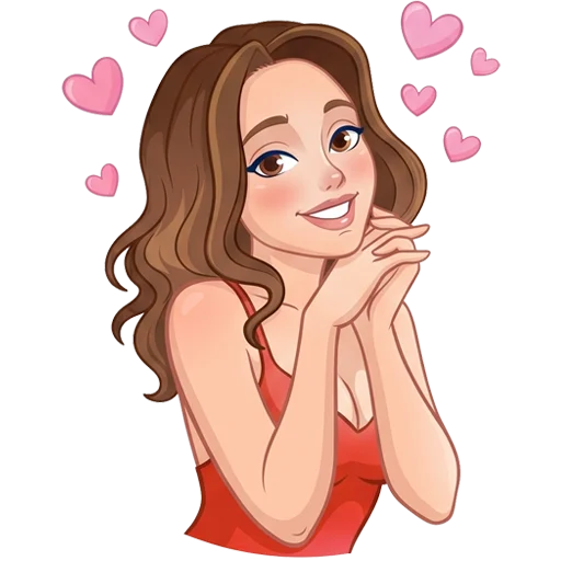 🥰 Стикер «Hottie in Red» для Telegram