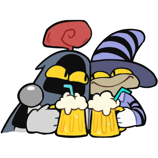 🍻 Эмодзи «Говард и Скинни» для Telegram