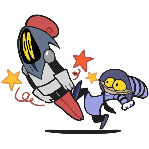 🦵 Эмодзи «Говард и Скинни» для Telegram