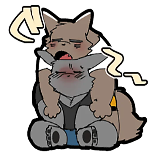 😮‍💨 Стикер «Hyaku» для Telegram