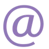 🌟 Эмодзи «Сиреневые буквы с цветами» для Telegram