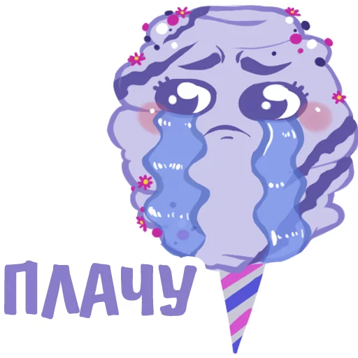 😢 Стикер «Ice Cream Delicious Things» для Telegram