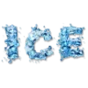Стикер 55 ICE - красивый зимний шрифт со снежком