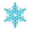 Стикер 50 ICE - красивый зимний шрифт со снежком
