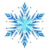 Стикер 49 ICE - красивый зимний шрифт со снежком