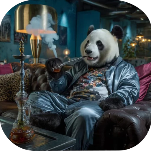 🐼 Стикер «Brainrot animals» для Telegram