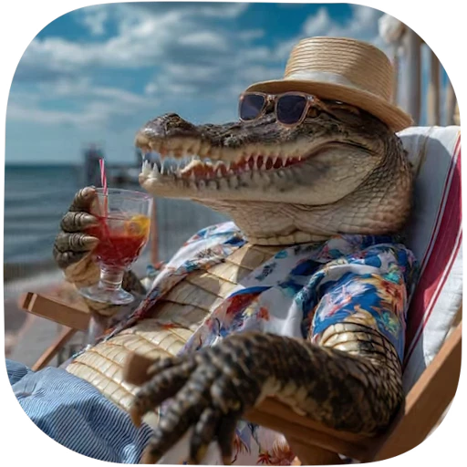 🐊 Стикер «Brainrot animals» для Telegram