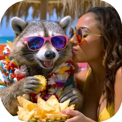 🦝 Стикер «Brainrot animals» для Telegram