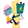 Стикер 44 Industrial Electricity