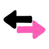 🩷 Эмодзи «Розовые буквы и чёрно-розовые иконки» для Telegram