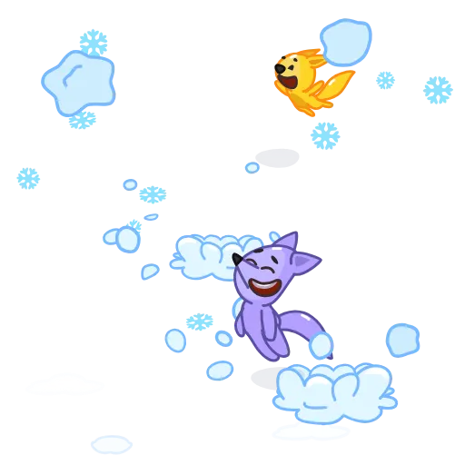 ☃ Эмодзи «🐳 Анимации из реакций тг. красивое» для Telegram