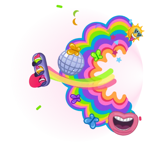 🤪 Эмодзи «🐳 Анимации из реакций тг. красивое» для Telegram