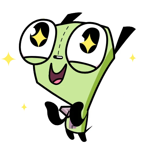 Стикер 17 Invader Zim