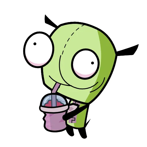Стикер 12 Invader Zim