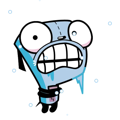 Стикер 7 Invader Zim