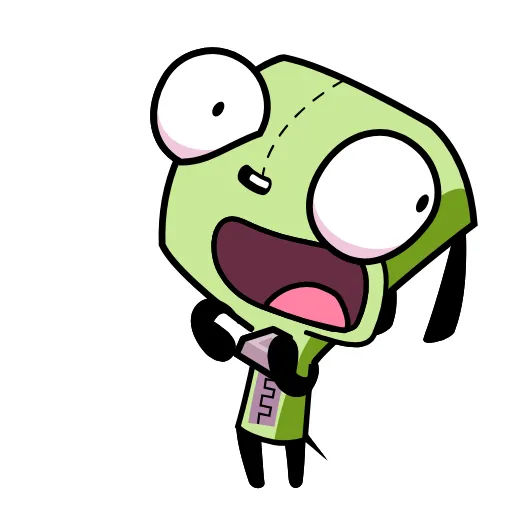 Стикер 18 Invader Zim