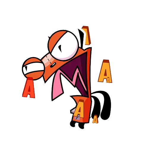 Стикер 24 Invader Zim