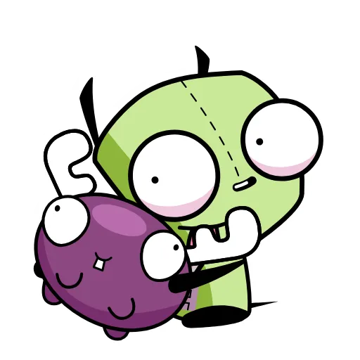 Стикер 25 Invader Zim