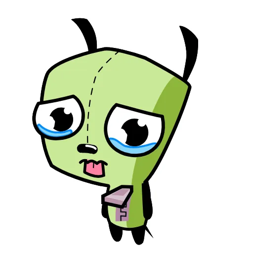 Стикер 14 Invader Zim - пришелец Зим